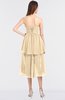 ColsBM Sharon Apricot Gelato Elegant A-line Strapless Sleeveless Zip up Knee Length Bridesmaid Dresses