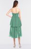 ColsBM Sharon Beryl Green Elegant A-line Strapless Sleeveless Zip up Knee Length Bridesmaid Dresses