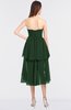 ColsBM Sharon Hunter Green Elegant A-line Strapless Sleeveless Zip up Knee Length Bridesmaid Dresses