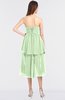 ColsBM Sharon Pale Green Elegant A-line Strapless Sleeveless Zip up Knee Length Bridesmaid Dresses