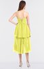 ColsBM Sharon Pale Yellow Elegant A-line Strapless Sleeveless Zip up Knee Length Bridesmaid Dresses