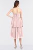 ColsBM Sharon Pastel Pink Elegant A-line Strapless Sleeveless Zip up Knee Length Bridesmaid Dresses