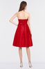 ColsBM Zaria Fiery Red Mature Strapless Zip up Knee Length Bow Bridesmaid Dresses