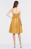 ColsBM Zaria Golden Nugget Mature Strapless Zip up Knee Length Bow Bridesmaid Dresses