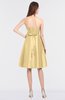 ColsBM Zaria Light Yellow Mature Strapless Zip up Knee Length Bow Bridesmaid Dresses