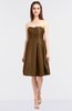 ColsBM Zaria Toffee Mature Strapless Zip up Knee Length Bow Bridesmaid Dresses