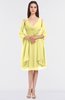 ColsBM Adriana Daffodil Mature V-neck Sleeveless Zip up Knee Length Bridesmaid Dresses