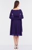 ColsBM Adriana Royal Purple Mature V-neck Sleeveless Zip up Knee Length Bridesmaid Dresses