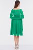 ColsBM Adriana Sea Green Mature V-neck Sleeveless Zip up Knee Length Bridesmaid Dresses