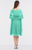 ColsBM Adriana Seafoam Green Mature V-neck Sleeveless Zip up Knee Length Bridesmaid Dresses