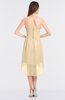 ColsBM Zuri Apricot Gelato Glamorous A-line Halter Sleeveless Zip up Appliques Bridesmaid Dresses