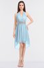 ColsBM Zuri Ice Blue Glamorous A-line Halter Sleeveless Zip up Appliques Bridesmaid Dresses