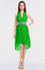 ColsBM Zuri Jasmine Green Glamorous A-line Halter Sleeveless Zip up Appliques Bridesmaid Dresses