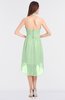 ColsBM Zuri Light Green Glamorous A-line Halter Sleeveless Zip up Appliques Bridesmaid Dresses
