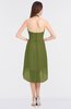 ColsBM Zuri Olive Green Glamorous A-line Halter Sleeveless Zip up Appliques Bridesmaid Dresses
