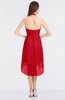 ColsBM Zuri Red Glamorous A-line Halter Sleeveless Zip up Appliques Bridesmaid Dresses