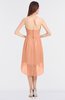 ColsBM Zuri Salmon Glamorous A-line Halter Sleeveless Zip up Appliques Bridesmaid Dresses