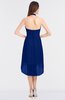 ColsBM Zuri Sodalite Blue Glamorous A-line Halter Sleeveless Zip up Appliques Bridesmaid Dresses