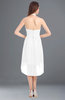 ColsBM Zuri White Glamorous A-line Halter Sleeveless Zip up Appliques Bridesmaid Dresses