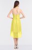 ColsBM Zuri Yellow Iris Glamorous A-line Halter Sleeveless Zip up Appliques Bridesmaid Dresses