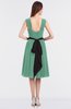 ColsBM Cadence Beryl Green Modern A-line Thick Straps Knee Length Sash Bridesmaid Dresses