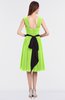 ColsBM Cadence Bright Green Modern A-line Thick Straps Knee Length Sash Bridesmaid Dresses