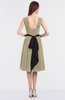 ColsBM Cadence Candied Ginger Modern A-line Thick Straps Knee Length Sash Bridesmaid Dresses