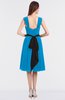 ColsBM Cadence Cornflower Blue Modern A-line Thick Straps Knee Length Sash Bridesmaid Dresses