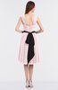 ColsBM Cadence Petal Pink Modern A-line Thick Straps Knee Length Sash Bridesmaid Dresses