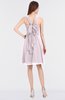 ColsBM Jessica Blush Modern Spaghetti Sleeveless Zip up Knee Length Ruching Bridesmaid Dresses