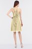 ColsBM Jessica Cornhusk Modern Spaghetti Sleeveless Zip up Knee Length Ruching Bridesmaid Dresses
