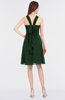 ColsBM Jessica Hunter Green Modern Spaghetti Sleeveless Zip up Knee Length Ruching Bridesmaid Dresses