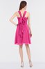 ColsBM Jessica Rose Pink Modern Spaghetti Sleeveless Zip up Knee Length Ruching Bridesmaid Dresses