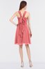 ColsBM Jessica Shell Pink Modern Spaghetti Sleeveless Zip up Knee Length Ruching Bridesmaid Dresses