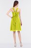 ColsBM Jessica Sulphur Spring Modern Spaghetti Sleeveless Zip up Knee Length Ruching Bridesmaid Dresses