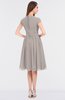 ColsBM Bella Fawn Modest A-line Short Sleeve Zip up Flower Bridesmaid Dresses