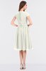 ColsBM Bella Ivory Modest A-line Short Sleeve Zip up Flower Bridesmaid Dresses