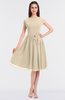 ColsBM Bella Novelle Peach Modest A-line Short Sleeve Zip up Flower Bridesmaid Dresses