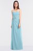 ColsBM Cassidy Aqua Elegant A-line Strapless Sleeveless Floor Length Bridesmaid Dresses