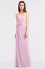 ColsBM Cassidy Baby Pink Elegant A-line Strapless Sleeveless Floor Length Bridesmaid Dresses