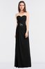 ColsBM Cassidy Black Elegant A-line Strapless Sleeveless Floor Length Bridesmaid Dresses