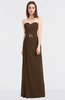 ColsBM Cassidy Chocolate Brown Elegant A-line Strapless Sleeveless Floor Length Bridesmaid Dresses