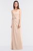 ColsBM Cassidy Fresh Salmon Elegant A-line Strapless Sleeveless Floor Length Bridesmaid Dresses