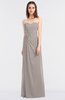 ColsBM Cassidy Mushroom Elegant A-line Strapless Sleeveless Floor Length Bridesmaid Dresses