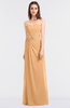 ColsBM Cassidy Salmon Buff Elegant A-line Strapless Sleeveless Floor Length Bridesmaid Dresses