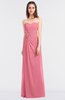 ColsBM Cassidy Watermelon Elegant A-line Strapless Sleeveless Floor Length Bridesmaid Dresses