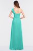 ColsBM Kelsey Blue Turquoise Elegant A-line Zip up Floor Length Ruching Bridesmaid Dresses