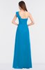 ColsBM Kelsey Cornflower Blue Elegant A-line Zip up Floor Length Ruching Bridesmaid Dresses