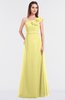 ColsBM Kelsey Daffodil Elegant A-line Zip up Floor Length Ruching Bridesmaid Dresses