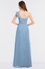 ColsBM Kelsey Dusty Blue Elegant A-line Zip up Floor Length Ruching Bridesmaid Dresses